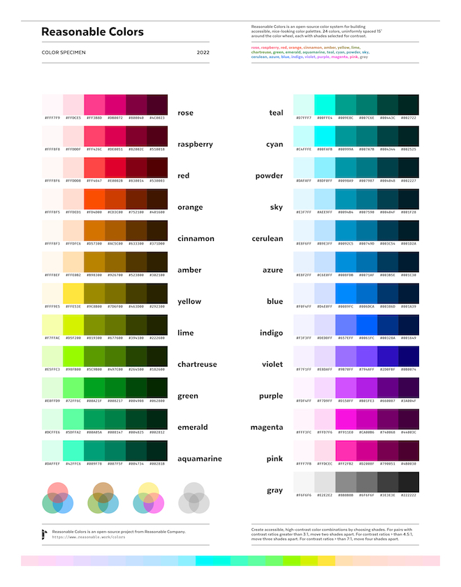 Reasonable Colors art print preview